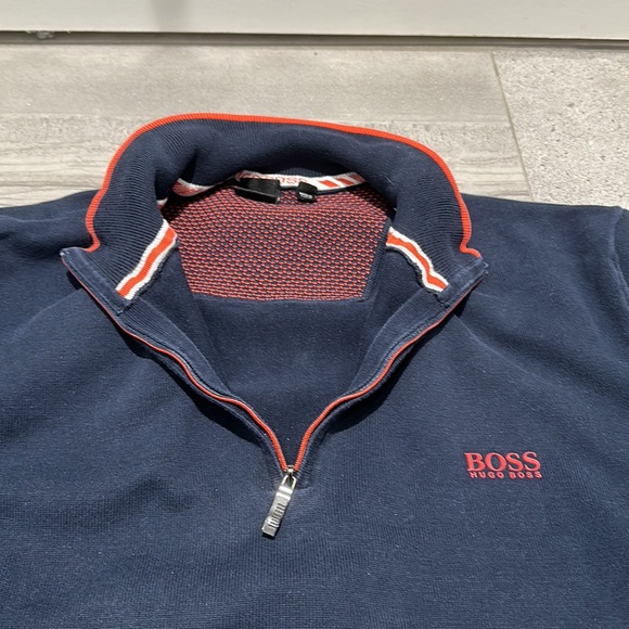 Men’s Hugo Boss Half Zip Sweater - Picture 3 of 6